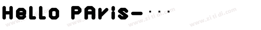 Hello PAris字体转换